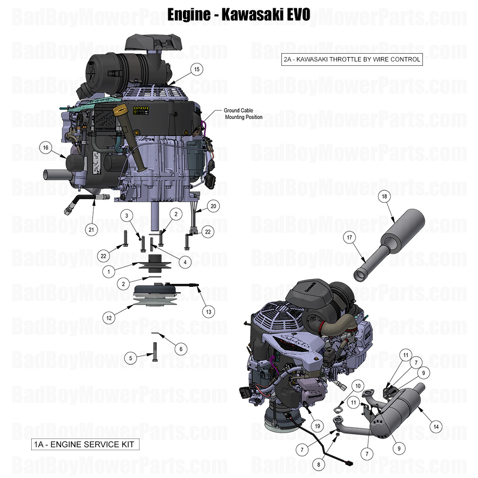3907 - Bad Boy Mower Parts Lookup > 2025 > Revolt (48\"-61\" Decks) > Engine - Kawasaki EVO781 EFI